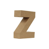 Letra Z Cartón Kraft 17,7 Cm