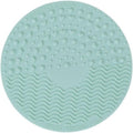Limpiador de brochas con ventosa color mint
