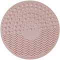 Limpiador de brochas con ventosa color rosa