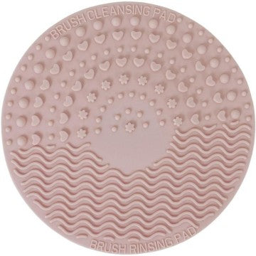 Limpiador de brochas con ventosa color rosa