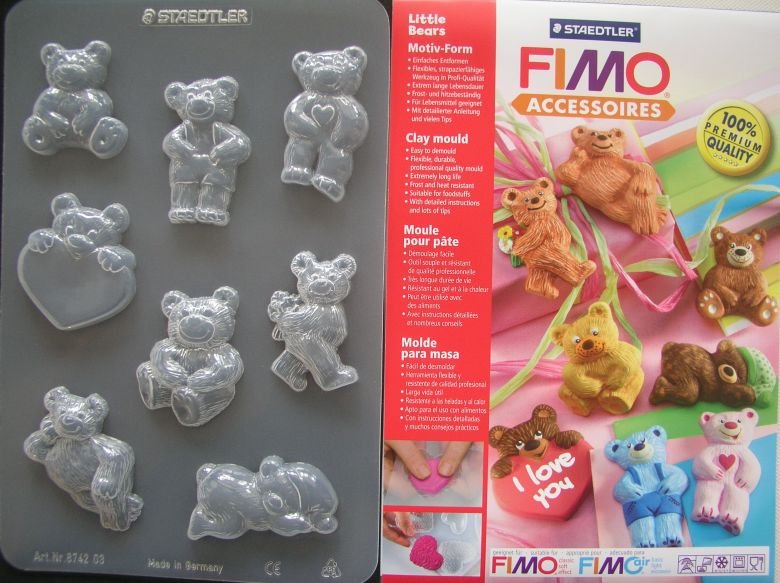 Molde Para Masa Motivos Little Bears Fimo