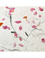 Papel Artesanal con mezcla de flores y hojas th889