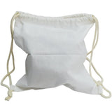 Mochila blanca 100% algodón 140gr. 33x38ref. 9