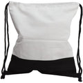 Mochila blanca y negra 33x38