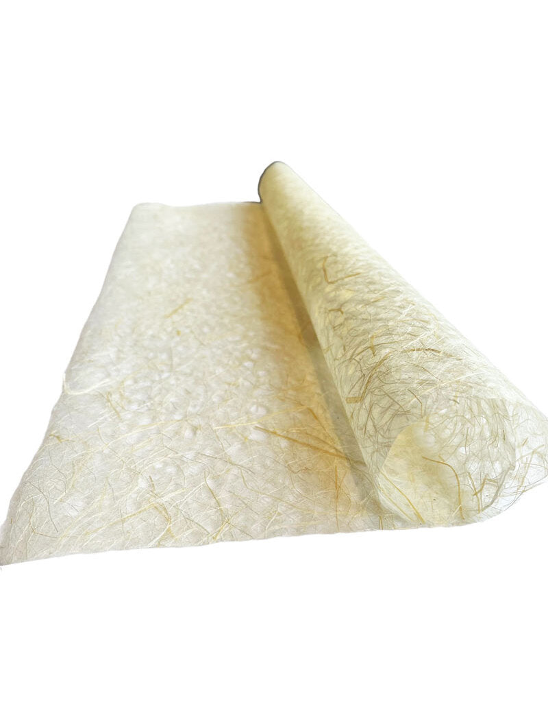 Papel Artesanal Gampi con encaje 30gr 64x67cm TH835 IVORY