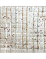 Papel Artesanal estampado con patron cuadrado con relieve th818