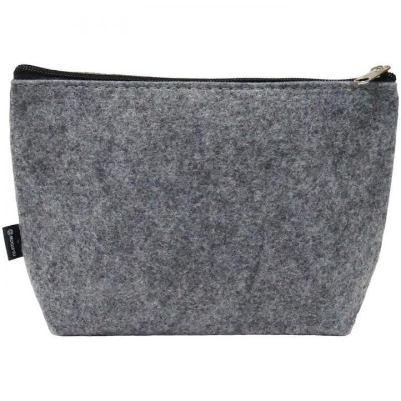 Neceser fieltro gris 22,5x15 cm Ref.34