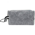 Neceser fieltro gris con asa  23,5x13x10 cm. Ref. 35