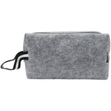 Neceser fieltro gris con asa  23,5x13x10 cm. Ref. 35