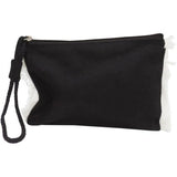 Neceser negro flecos blancos 23x15 ref16