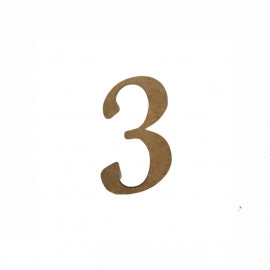 Número 3 De 2 Cm