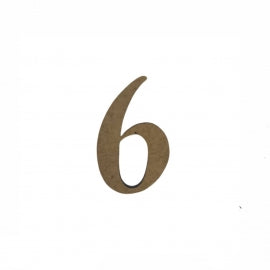 Número 6 De 2 Cm