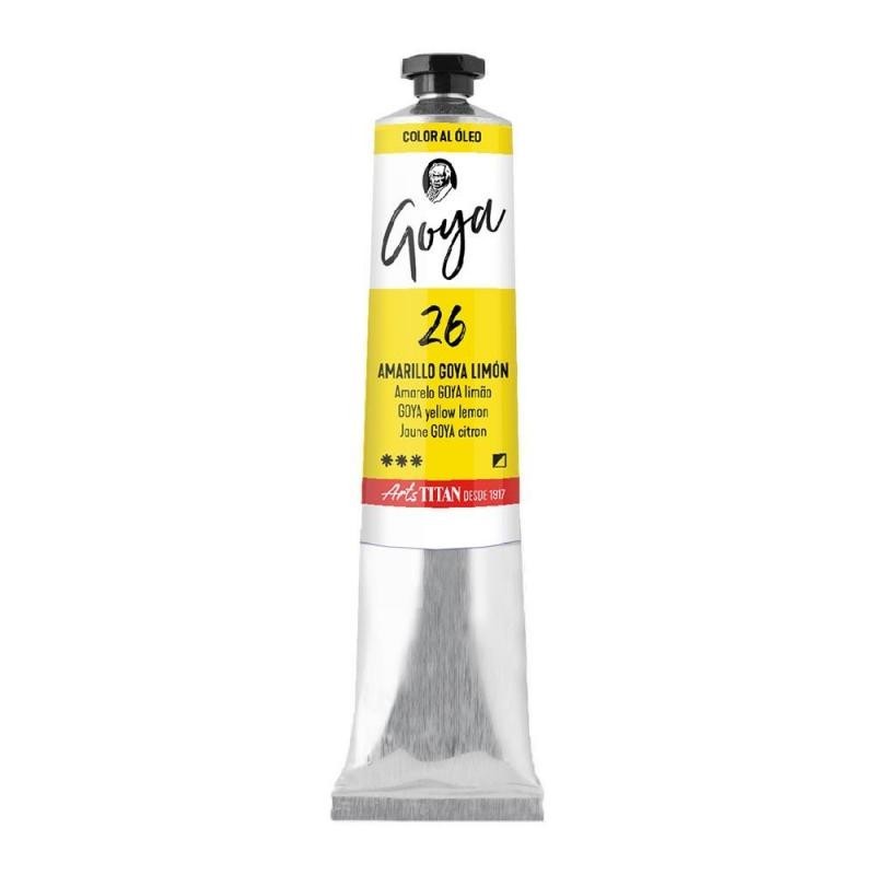 Tubo Oleo Titan Goya 20Ml. Nº26 Amarillo Limón