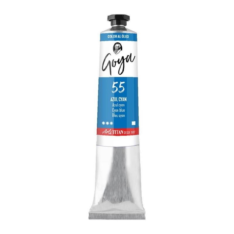 Tubo Oleo Titan Goya 20Ml. Nº55 Azul Cyan