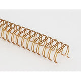 PACK 2 WIRE-O 38,1MM. BRONCE  PASO 2:1 (23 ANILLAS) ARTIS DECOR