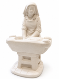 Figura de escayola Panadera amasando