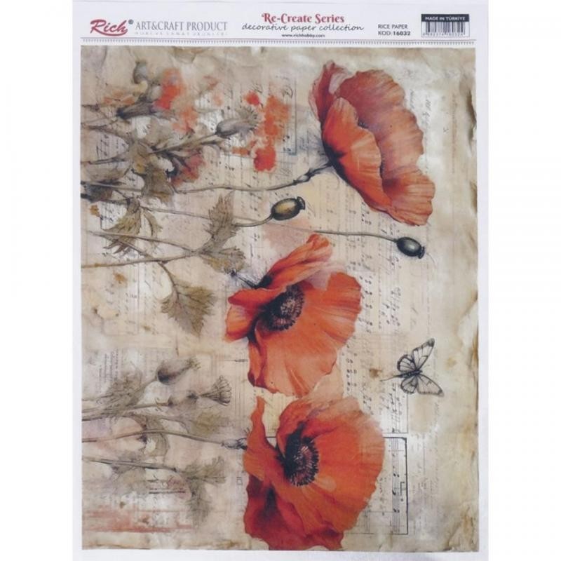Papel De Arroz 16032 29,7X42Cm