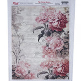Papel De Arroz Flores 29,7x42 Cm