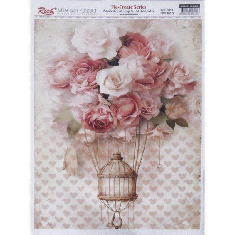 Papel De Arroz 18677 29,7X42Cm