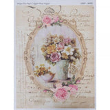Papel De Arroz Flores 29,7x42 Cm