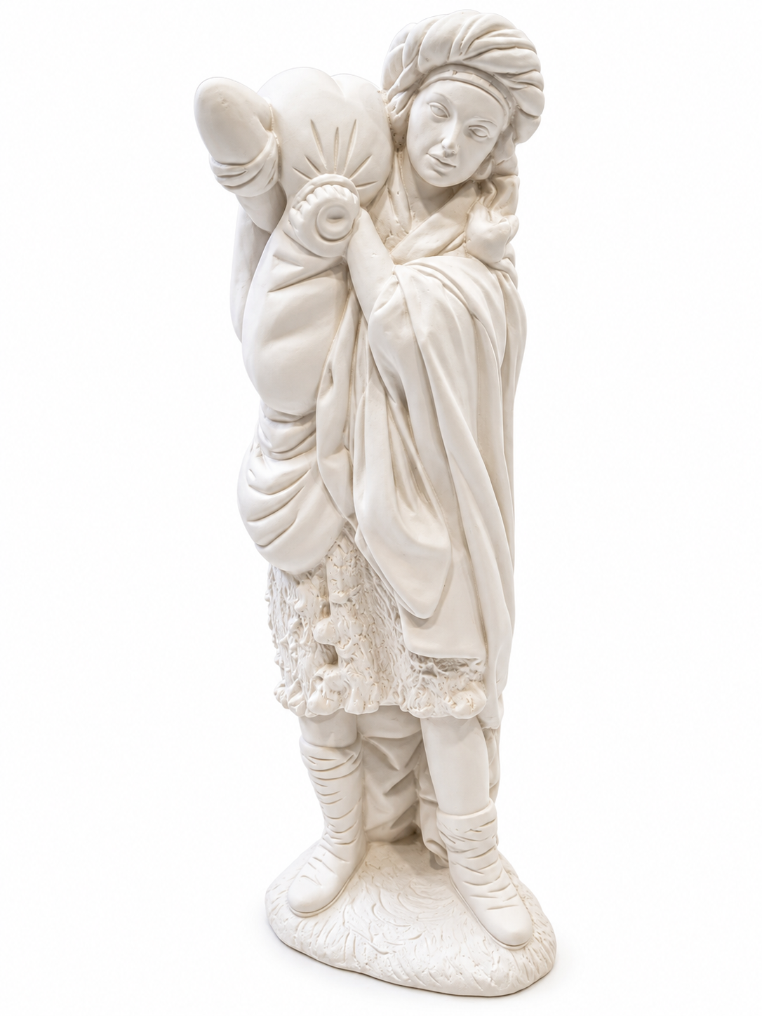 Figura de escayola Pastor con odre