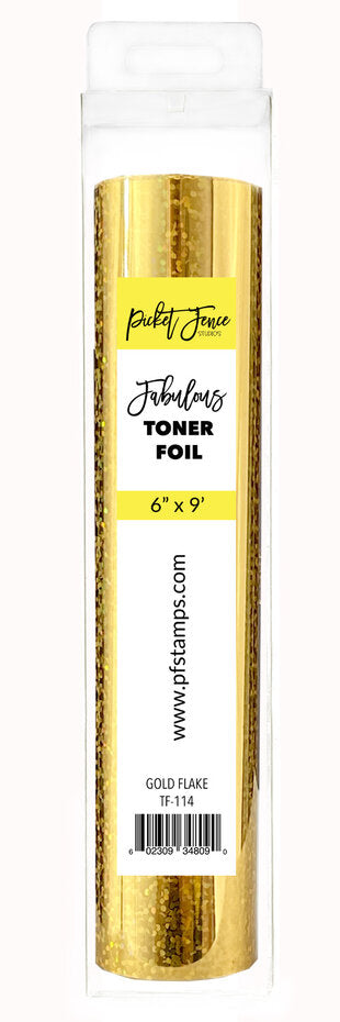 Fabulous toner foil color oro brillante con flake