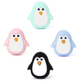 Cuenta Silicona Chupetero Pingüino Azul