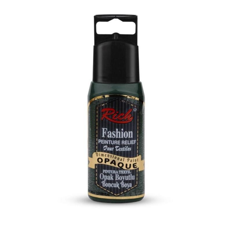 Glitter dimensional Rich pintura textil Verde 02629