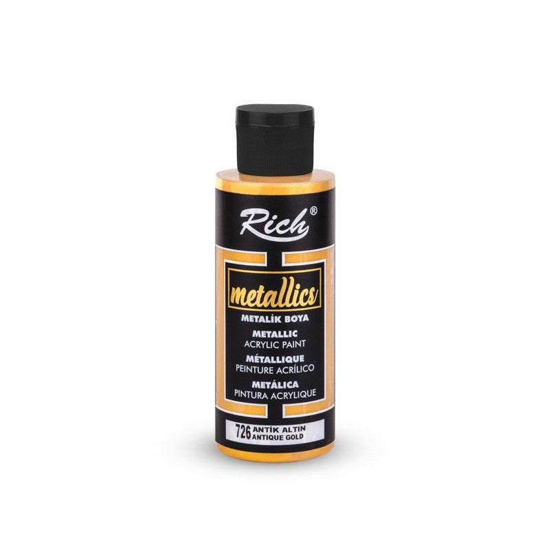 Pintura  Metallics Acrylic Antique Gold 726 120 Cc