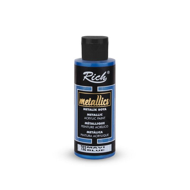 Pintura  Metallics Acrylic Blue 752 120 Cc