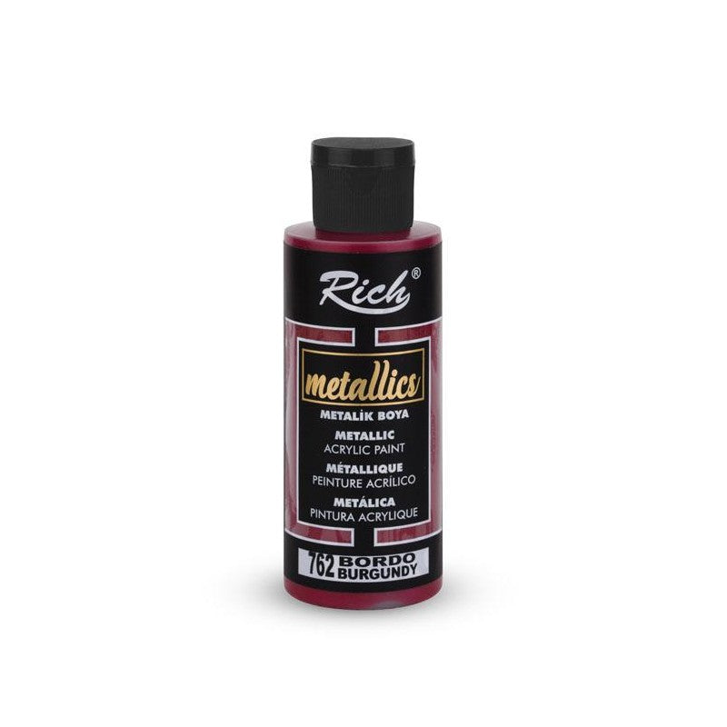 Pintura  Metallics Acrylic Burgundy 03980 120 Cc