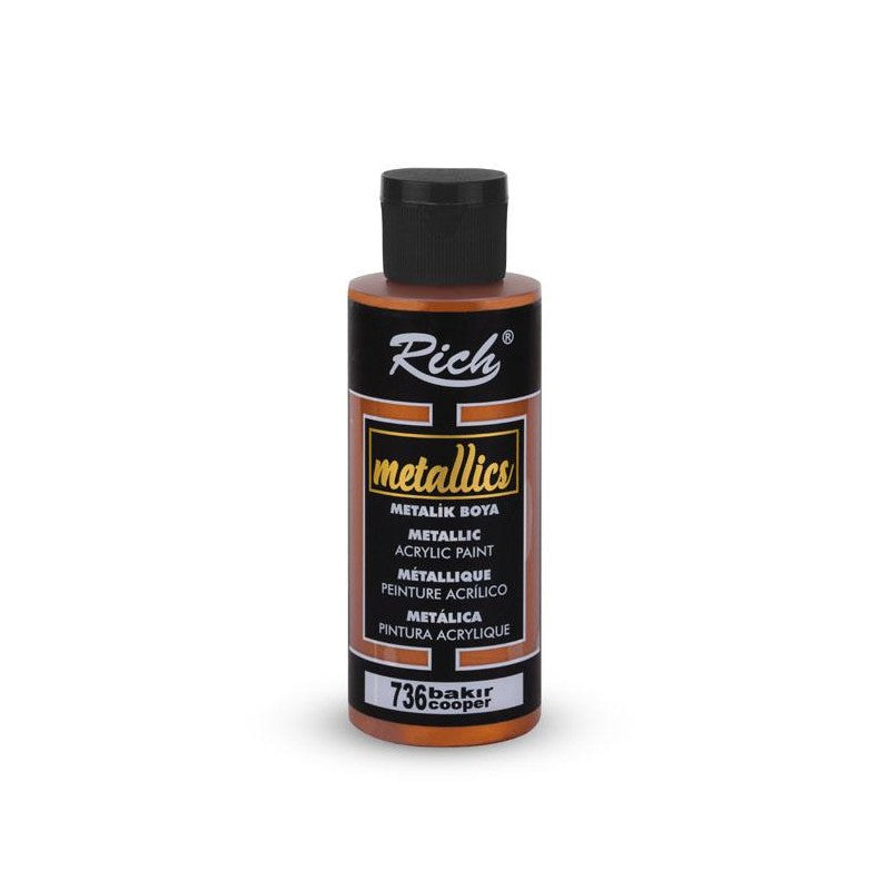 Pintura  Metallics Acrylic Copper 736 120 Cc