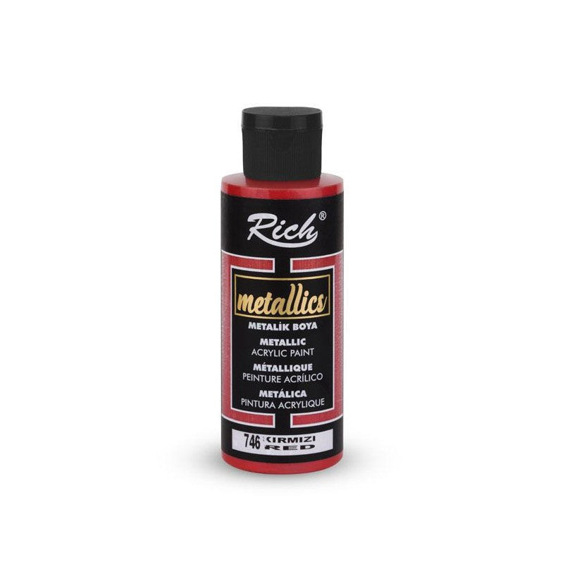 Pintura  Metallics Acrylic Red 0399 120 Cc