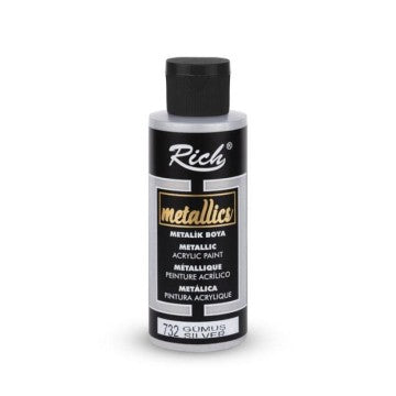 Pintura  Metallics Acrylic 120cc 03962 silver