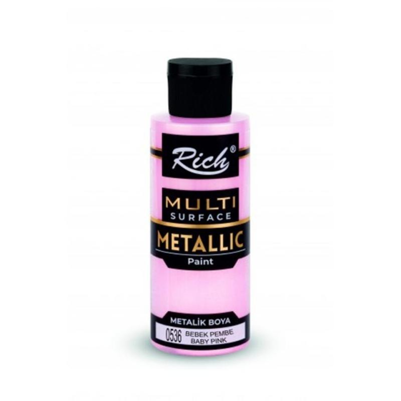 Pintura  Metallics Acrylic 120cc 03727 baby pink