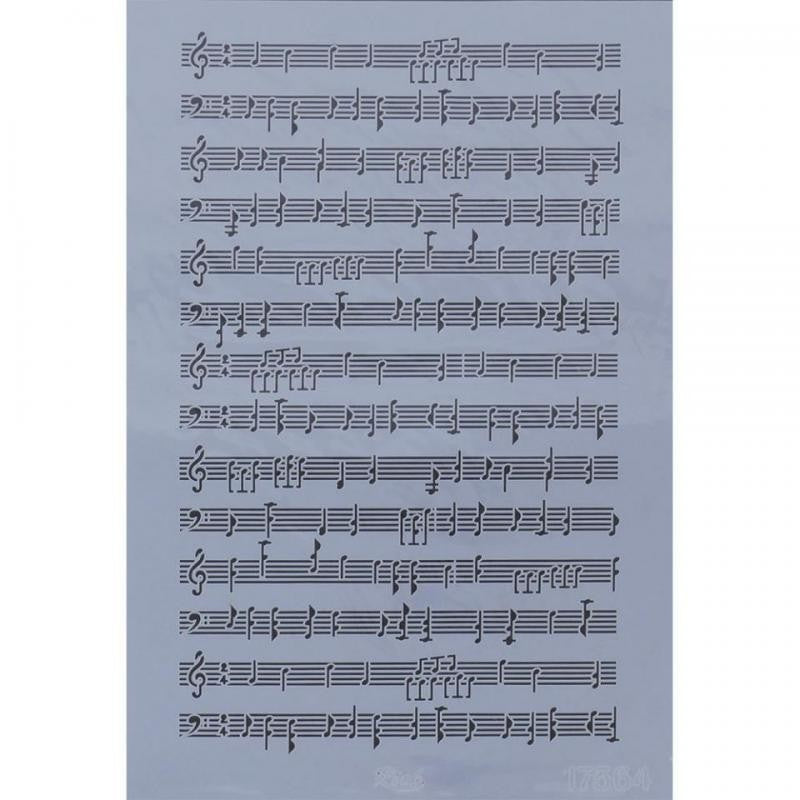 Stencil Notas Musicales 33x48 Cm