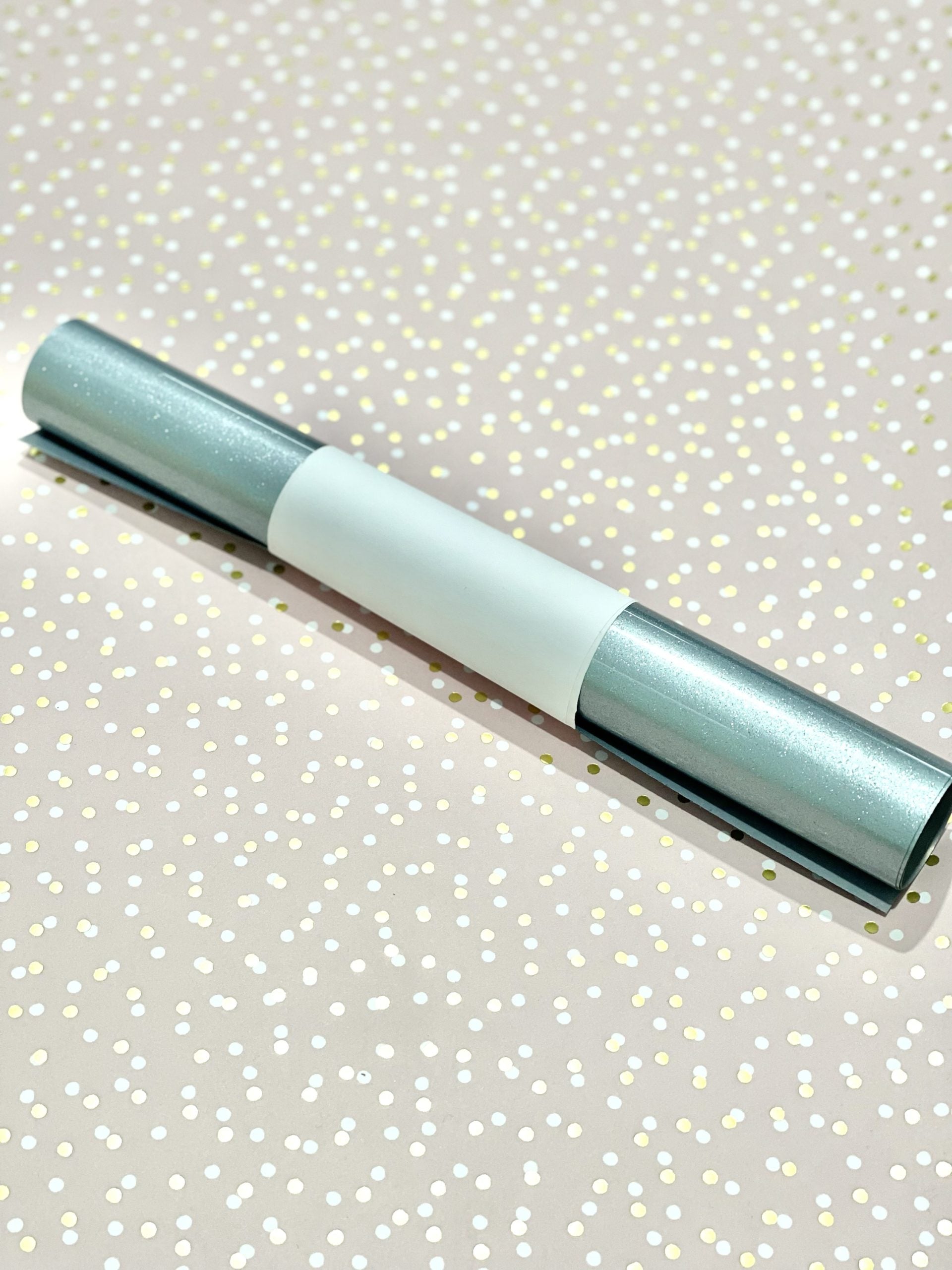 Vinilo Textil Plata Glitter 0,30x0,50 Cm