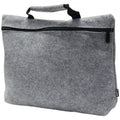 Bolso portadocumentos fieltro gris 37x8x28cm.  Ref. 33