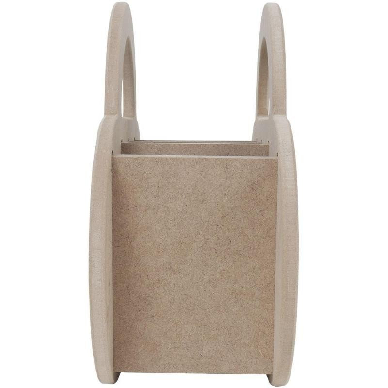 Portaobjetos bolso 4 huecos MDF 30X11,5X22cm