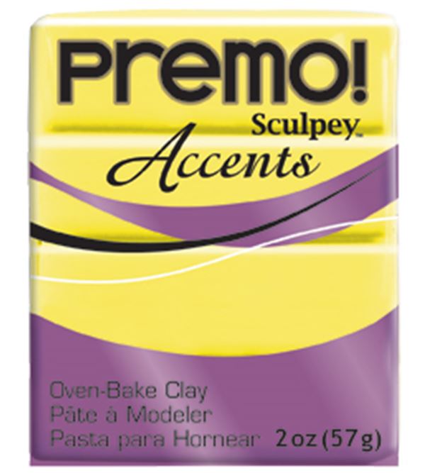 Arcilla Polimérica Premo Sculpey Amarillo Fluor 57Gr