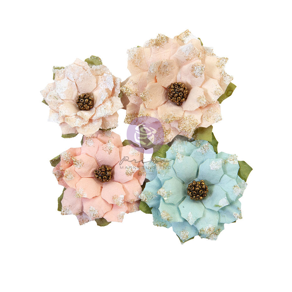 Flores Prima colores pastel efecto  escarcha