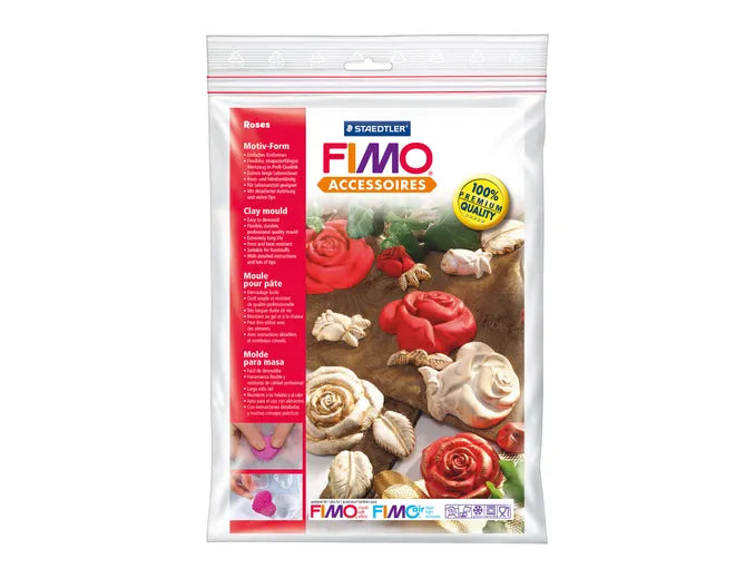 Molde Para Masa Motivos Rosas (Fimo)