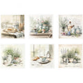 Papel de Arroz set de 6 hojas 14,8x14,8 mod RSM169