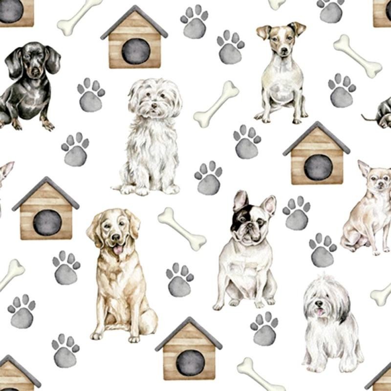 Hoja Servilleta Perros