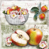 Hoja Servilleta Cesta Manzanas