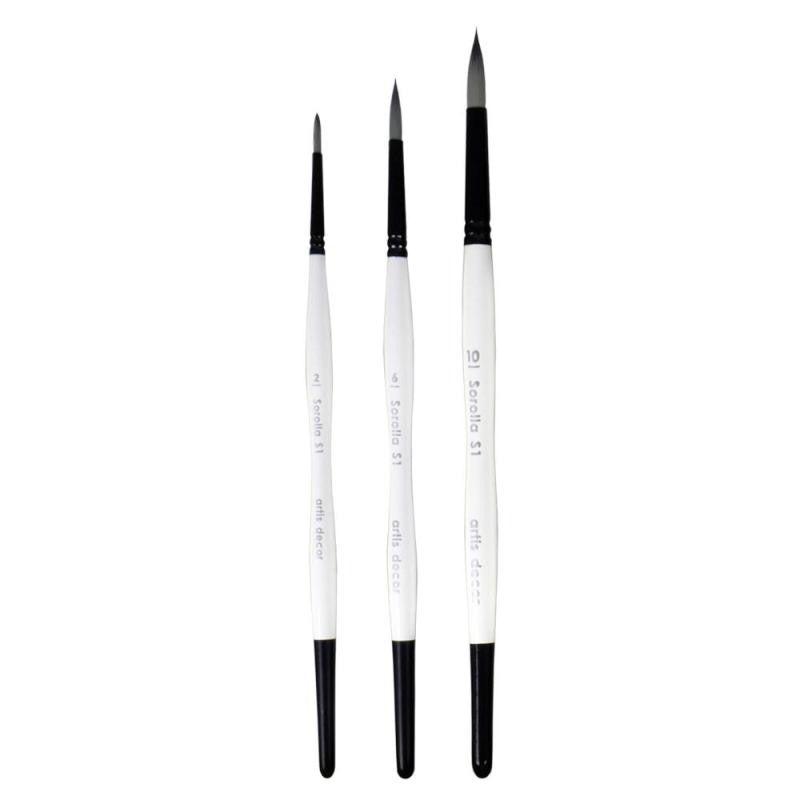 Set 3 Pinceles Sorolla Redondos