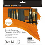 SIMPLY ESTUCHE 10 PINCELES PARA ACRILICO M/C DALER ROWNEY