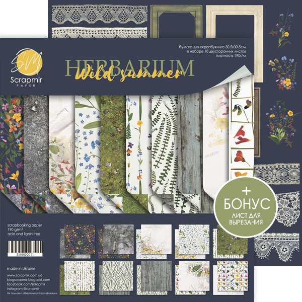 Block 30X30 Herbarium Wild Summer