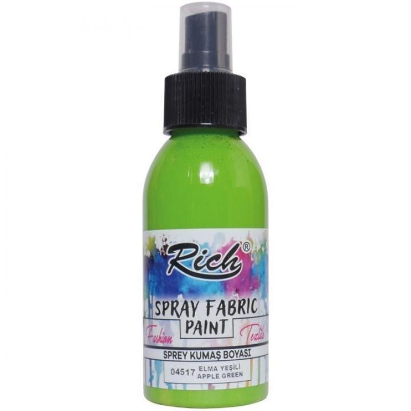 Spray Fabric Paint para tela Rich 100ml. Verde manzana 04517