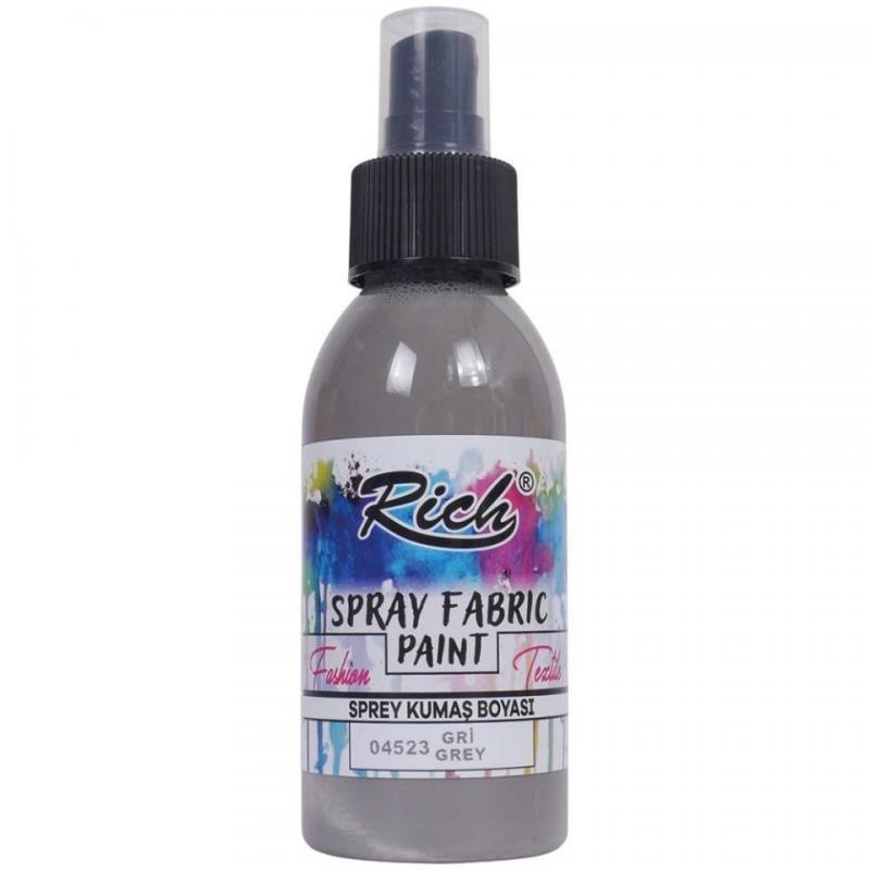 Spray Fabric Paint para tela Rich 100ml. Gris 04523